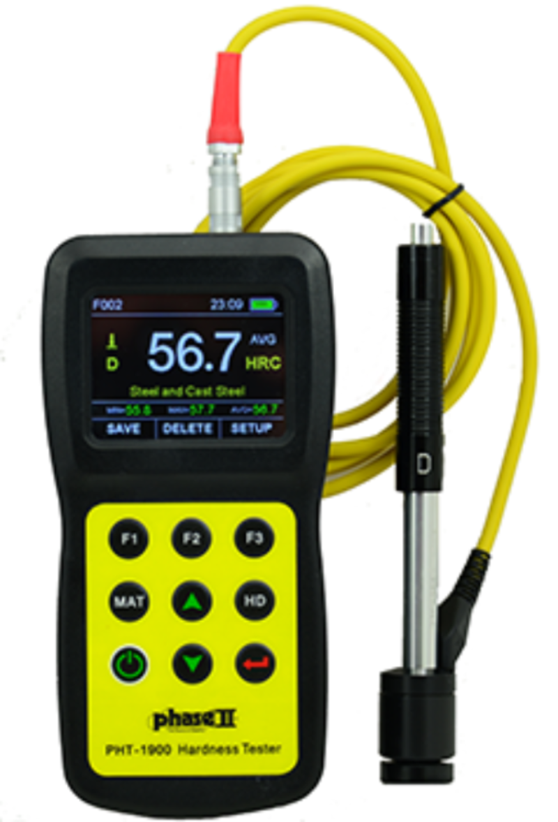 Phase II PHT-1900 Portable Hardness Tester with Color Screen