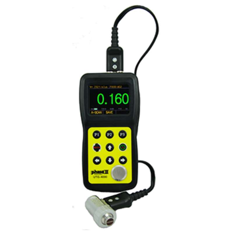 Phase II UTG-4000 Ultrasonic Thickness Gauge with A & B Scan and Thru Coating Capability
