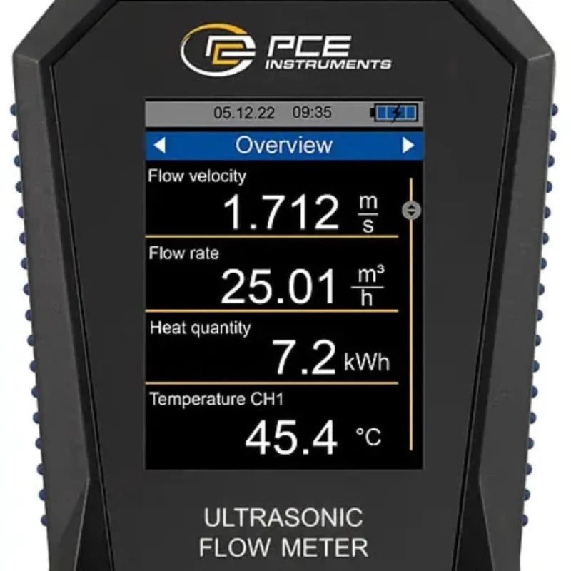 PCE Instruments PCE-TDS 200+ SML Ultrasonic Flow Meter with heat meter