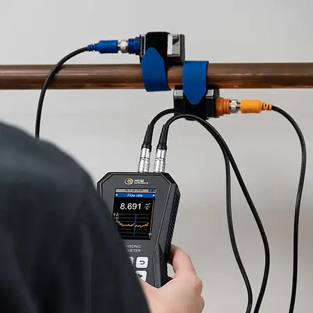 PCE Instruments PCE-TDS 200+ SML Ultrasonic Flow Meter with heat meter