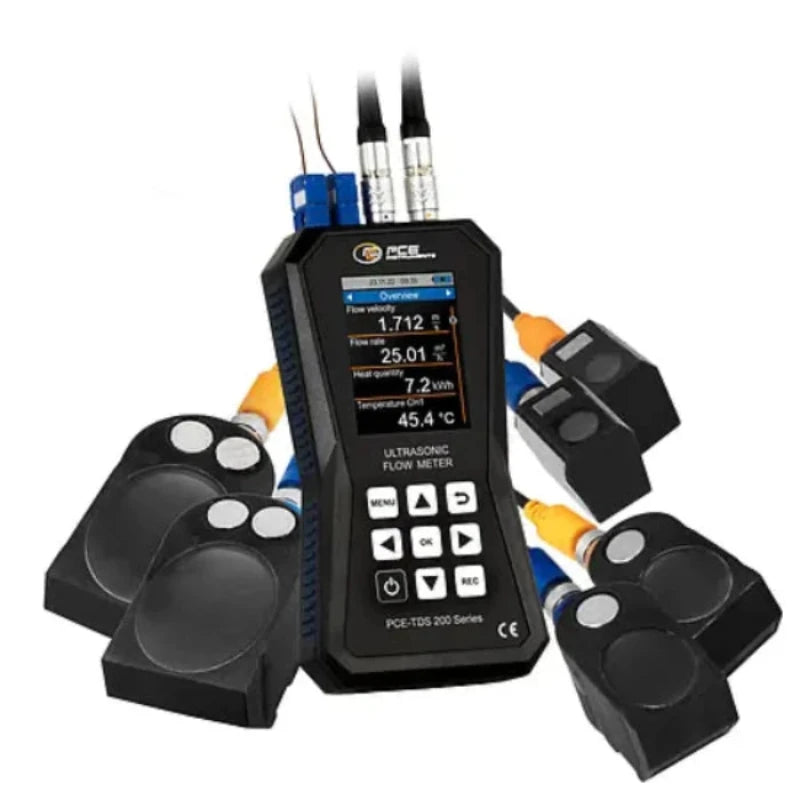 PCE Instruments PCE-TDS 200+ SML Ultrasonic Flow Meter with heat meter